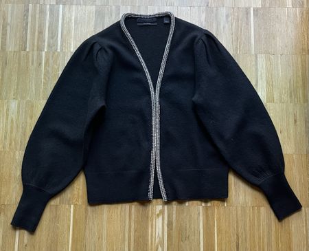 Allsaints Odell Strickjacke Cardigan Merinowolle Strass