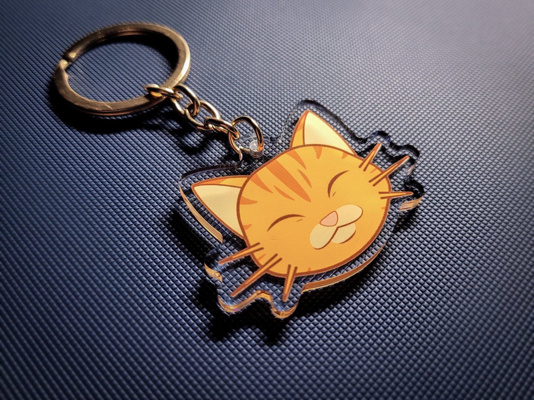 Portachiavi: Keychain Orange Cat Mushu - Double Face – Nuovo (secondo la descrizione) da Bellinzona venduto da SFdesign