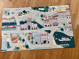 Spielteppich Stadtmotiv Schweiz Kinderspielteppich