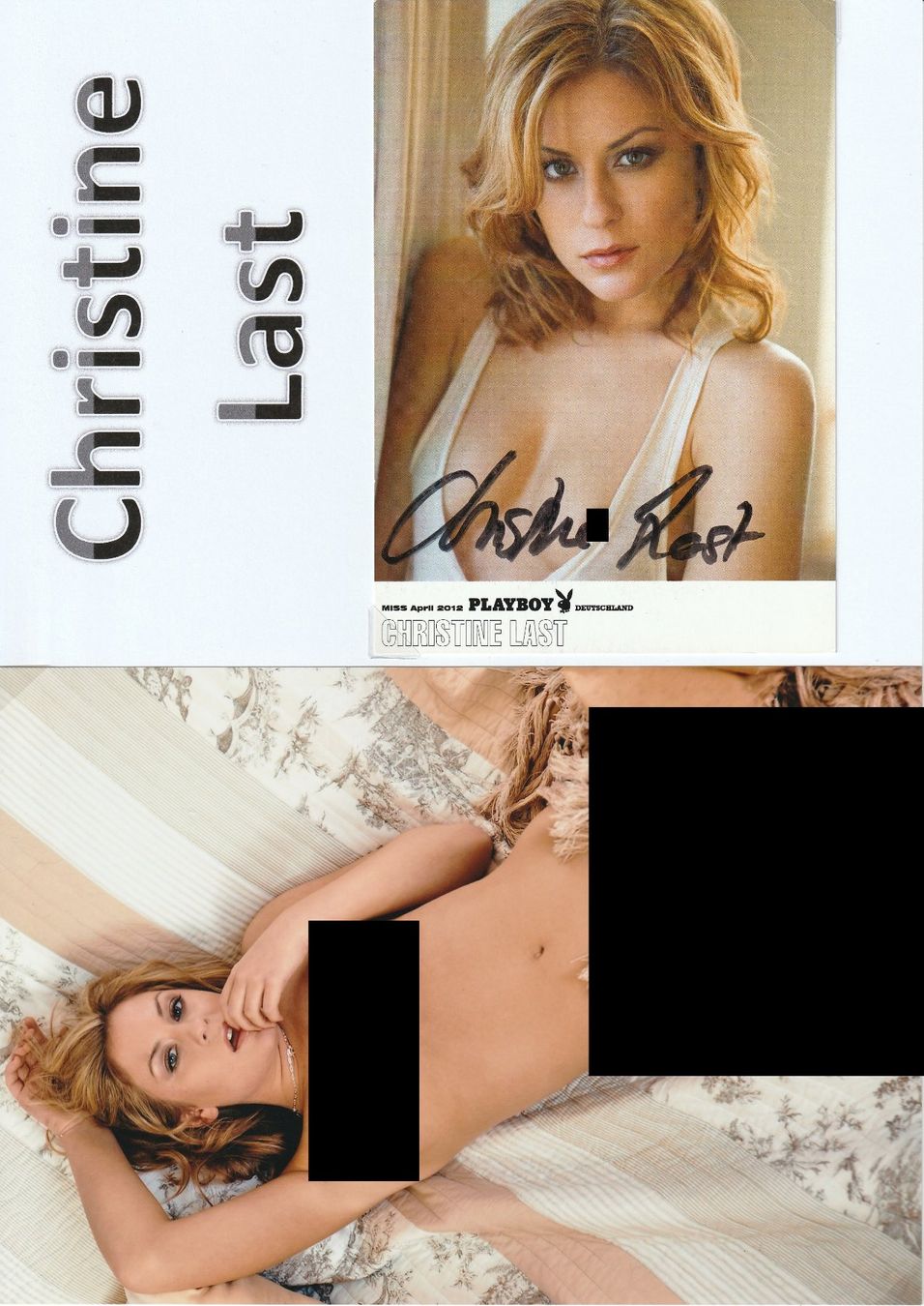 Autografi: Christine Last / Originalautogramm / Playboy Playmate – Usato da Schwyz venduto da racingautographs