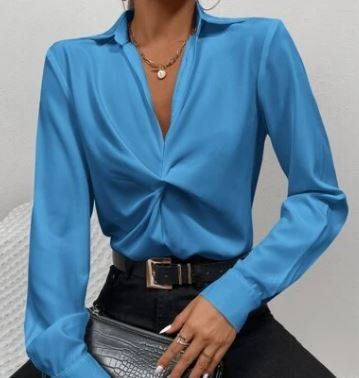 Bluse mit Twist in verschiedenen Farben Gr. M / 38