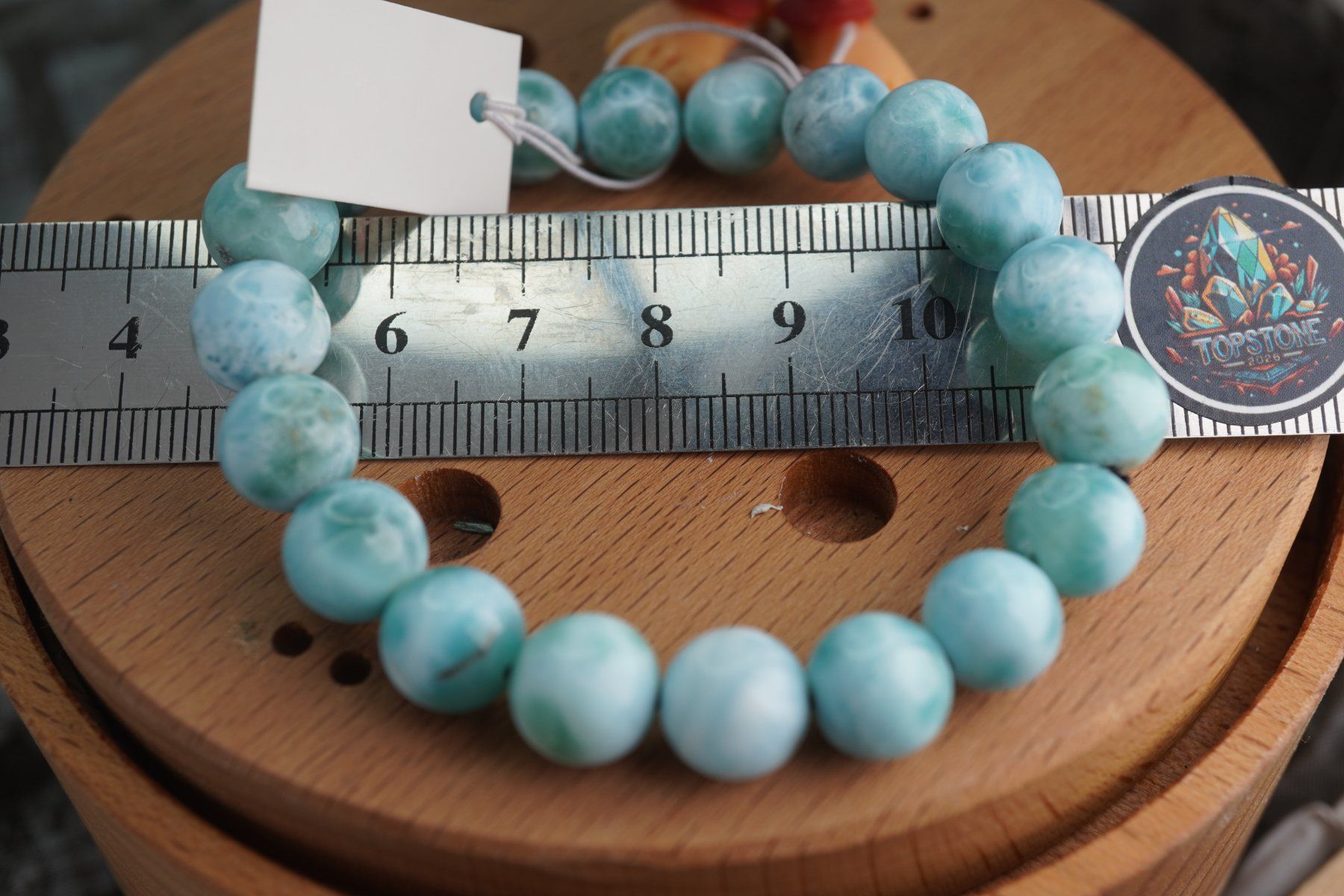 Minerali & Pietre curative: Larimar    Top   Armband Kugel 9,5mm Topstone – Nuovo e nell'imballaggio originale da Eschenbach SG venduto da topstone 9
