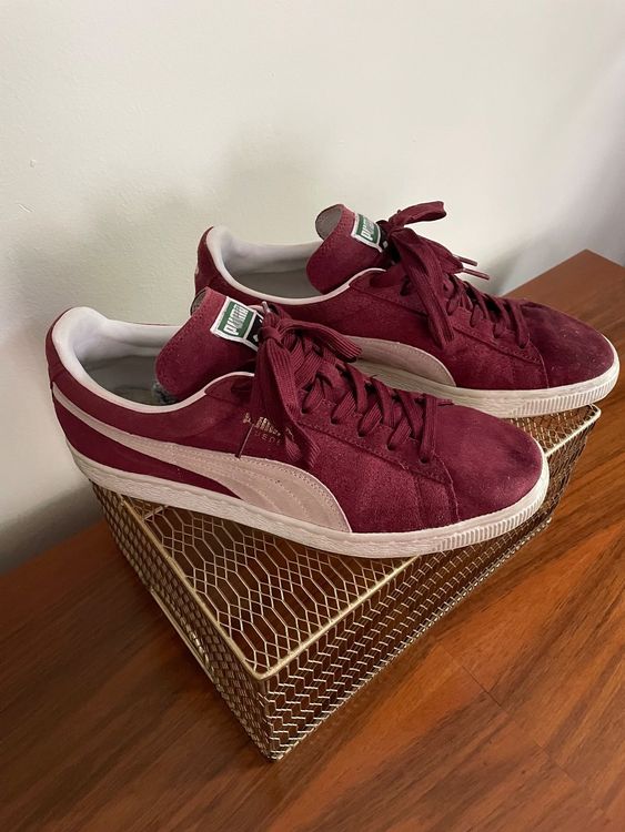 Puma store suede weinrot