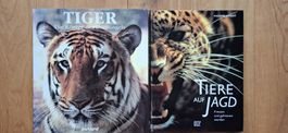 2 Bildbände zu TIGER und Tiere auf Jagd/Raubtiere