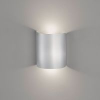 LED Wandleuchte, Silber, 15 cm Höhe