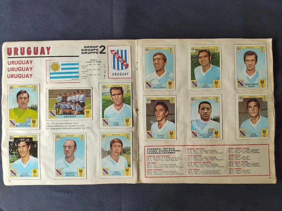 Panini Alben: PANINI album 1970 original – Gebraucht aus Gumefens von Golden 4
