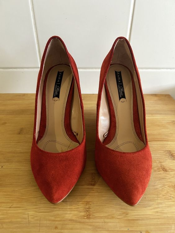 Escarpins Compensés Gemo Taille 39 - Noir - Faux Cuir - Neufs Avec Emballage - Talon Haut