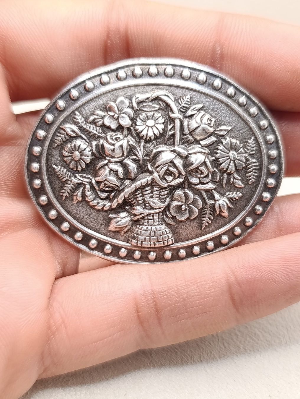 Spille & Fermagli: Jugendstil 900er Silber Brosche um 1900j Top – Usato da Steffisburg venduto da 1.Schmuckschatulle