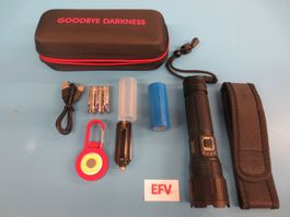 LED Taschenlampe Extrem Hell mit Akku und Powerbank Funktion