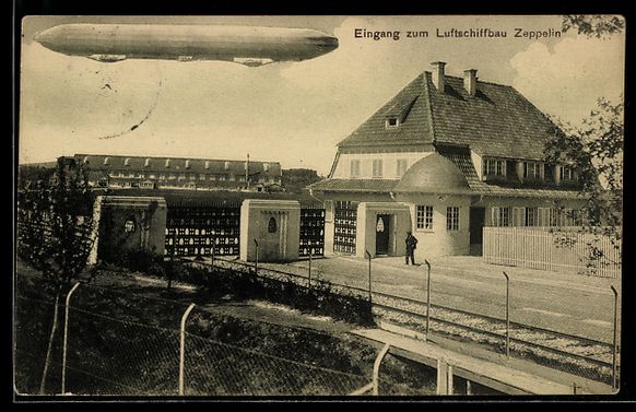 Cartes postales: Friedrichshafen a. B., Eingang zum Lufts – D'occasion à Berlin par bartko-reher