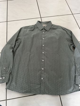 Bugatti Hemd grün-weiss Gr. XL