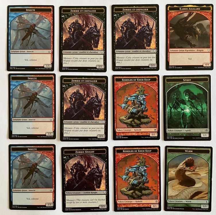 Lot divers tokens – MTG (D'occasion) à Ecublens VD pour CHF 1 – avec ...