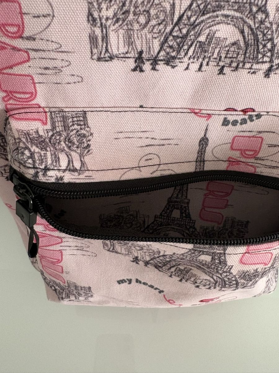 Rucksäcke: Rucksack rosa mit Paris Motiv – Gebraucht aus Bülach von kittygismo 1