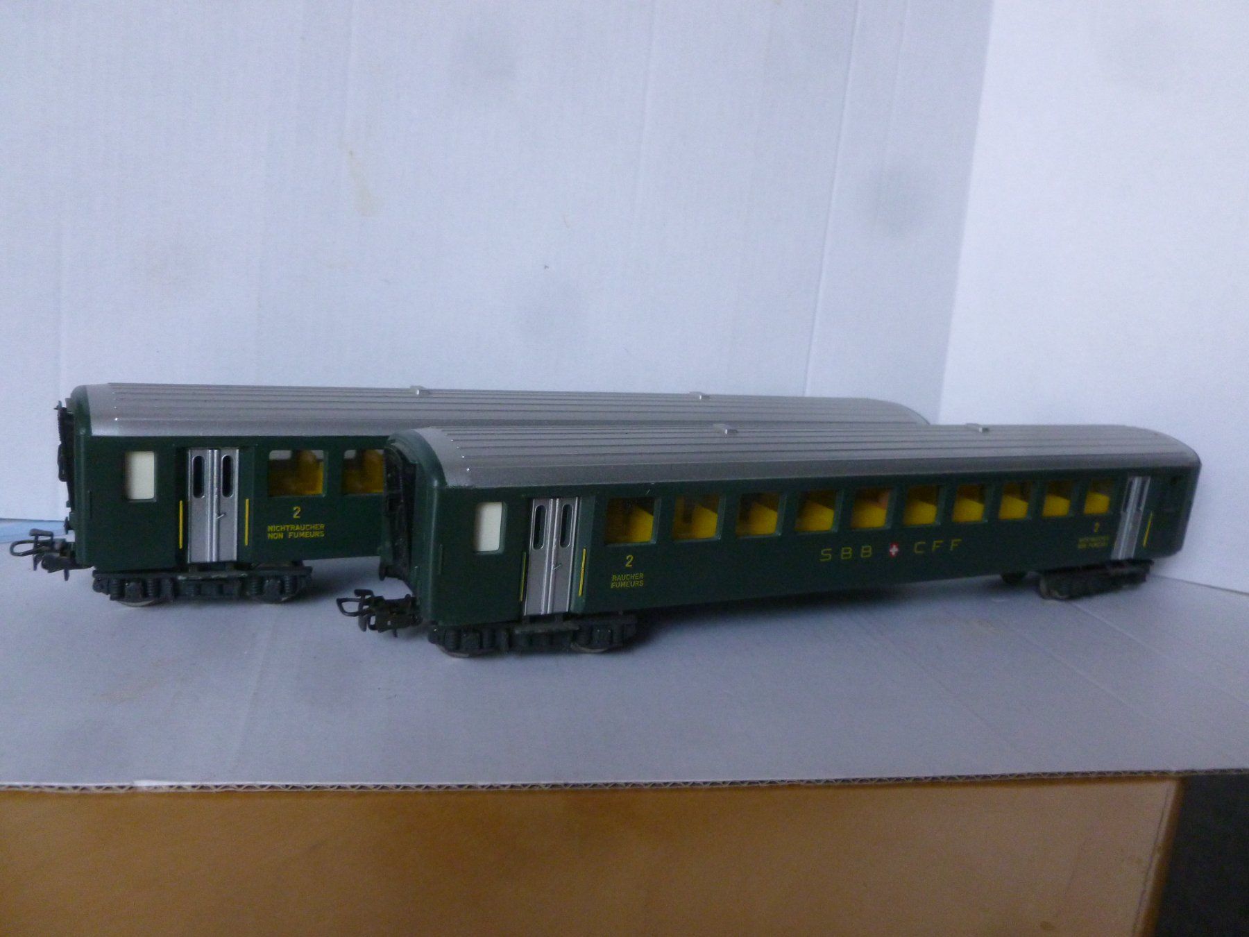 Hag Modellini di ferrovie: Hag 4 Personenwagen – Usato da Bubikon venduto da Br103er 1