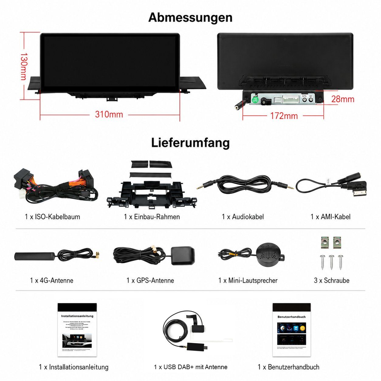 Navigationsgeräte: Audi A5 S5 RS5 Android Blidschirm Upgrade Carplay DAB+ B9 – Neu und originalverpackt aus Chiasso von online.shop 9
