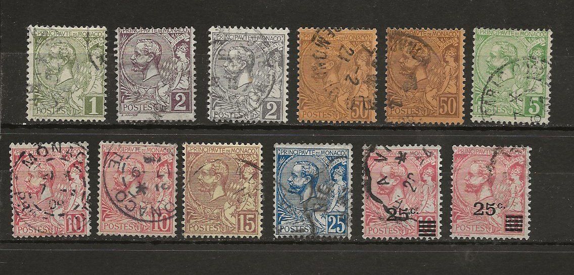 Tutti i francobolli: Lot Monaco 1891 .. – Usato da Sion venduto da PierreP01