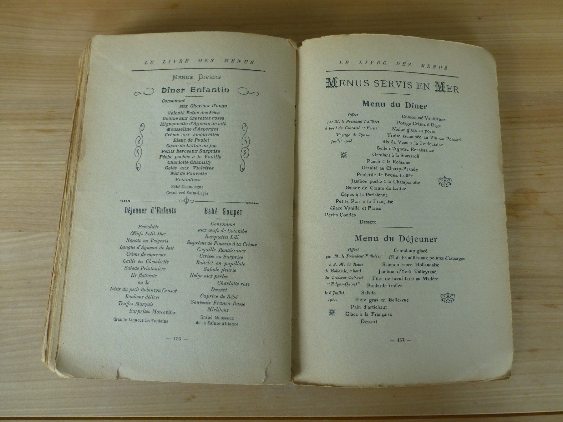Bücher: Menubuch aus dem Jahr 1932 – Gebraucht aus Bettlach von 1saurer 7