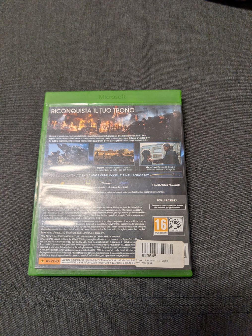 Giochi: Final fantasy XV Microsoft Xbox one/series x – Usato da Giubiasco venduto da Ticinerd 1