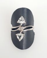 Silberr Ring aus 925 Silber mit schmucksteinen Gr.19,1 mm