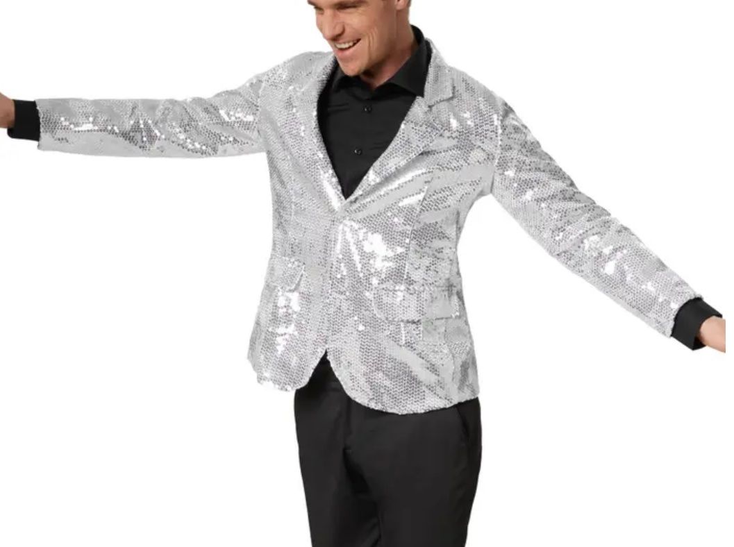 Jacken: Pailletten Blazer, silber Grösse S – Neu und originalverpackt aus Oberegg von MZ_DiesundDas 2