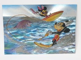 AK Disney Micky & Minnie beim Wasserski fahren