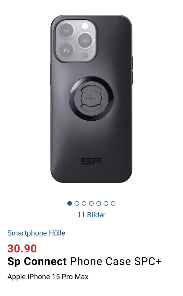 SP Connect Staffe: SP Connect Phone Case SPC+ Apple iPhone 15 Pro Max – Usato da Bülach venduto da Matrixo007