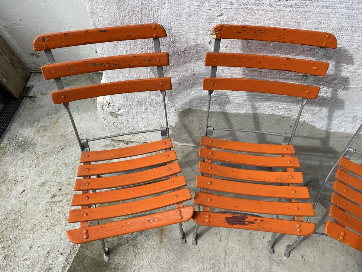 Sedie: Viererset Gartenstühle orange – Usato da Basel venduto da MoebelSackmann 3