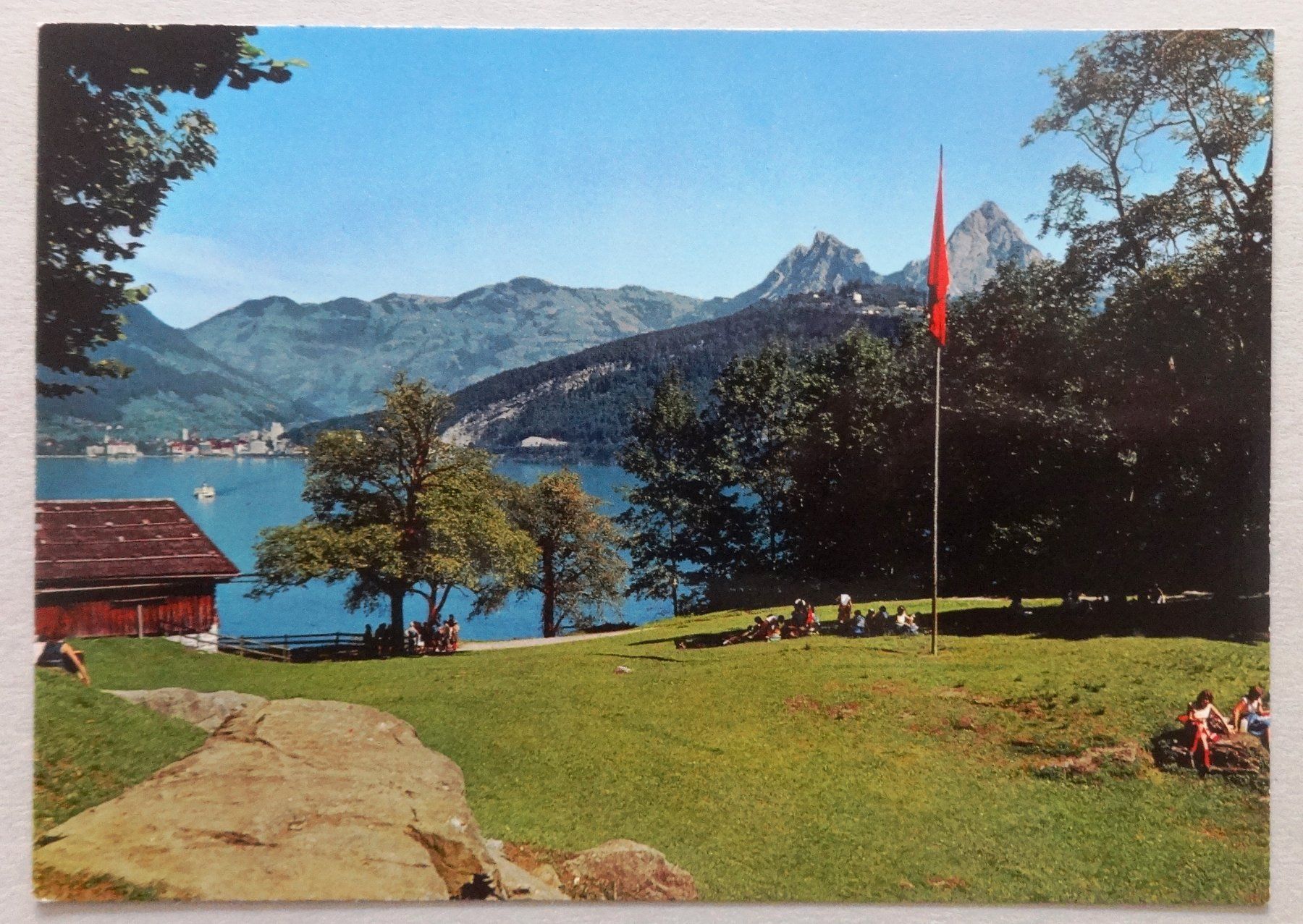 Cartoline postali: Die Rütliwiese mit den beiden Mythen – Usato da Fétigny venduto da Billy2miny