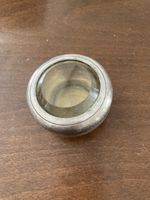 Antik Salz Dose Galbiati Silber vermeil Glas Milano Vintage