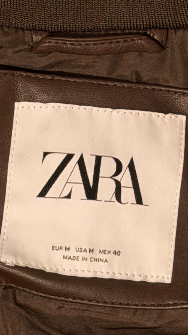 Zara Giacche: Textured jacket with zip, long sleeves and pockets - size M – Usato da Ascona venduto da XGiOvAnNi95X 2