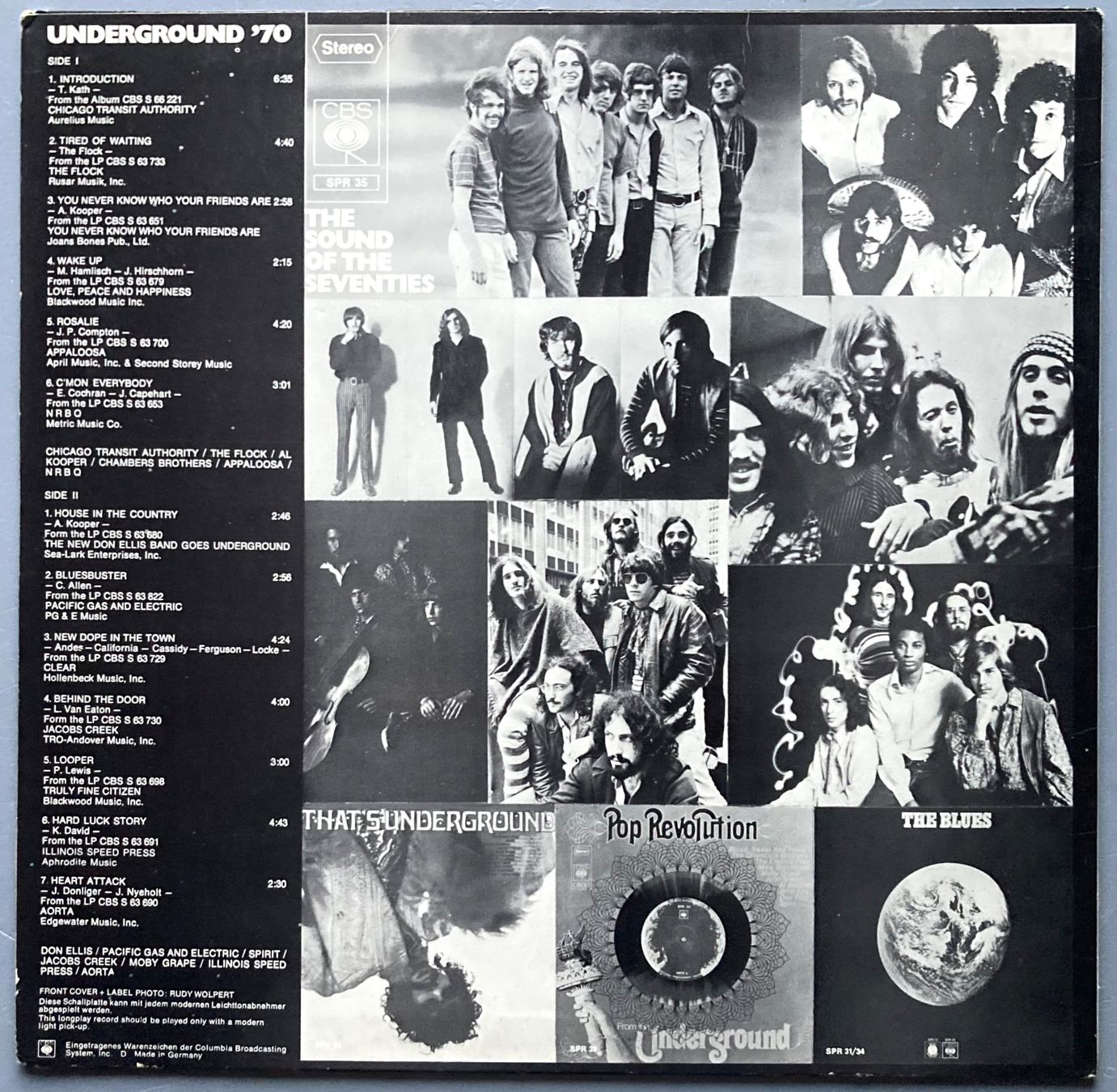 Dischi in vinile: DIVERS ARTISTES - UNDERGROUND '70 – Usato da Poliez-Pittet venduto da Newtown-Records 2