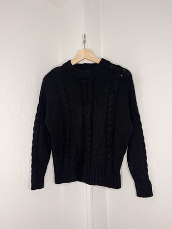 Collectif mon Amour Sweater 100% Cashmere Black Size S