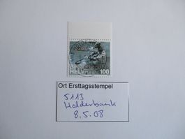 Voll Ort Ersttagsstempel 5113 Holderbank
