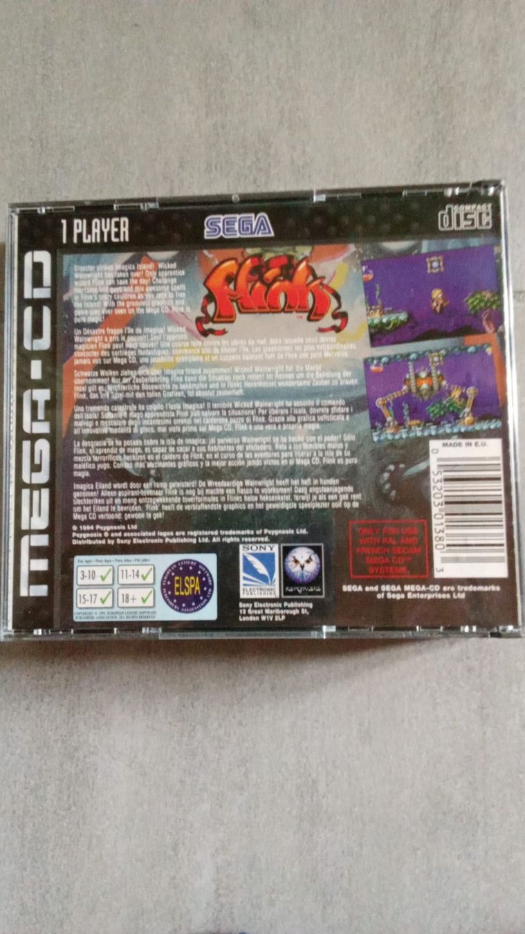 Sega Jeux: Flink SEGA Mega CD (Good Condition) – D'occasion à leytron par willowlepetit 2