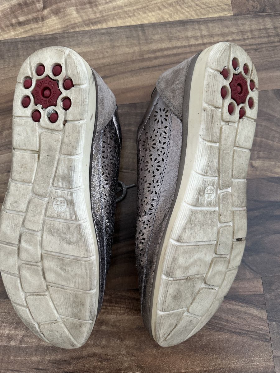 Scarpe da donna: goSoft Sommerschuhe, Gr. 39, silber-braun – Usato da Emmen venduto da moodle13 2