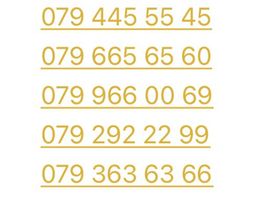 VHB - Diverse Swisscom Prepaid Nummern