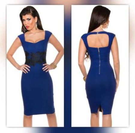 Elegantes, figurbetontes Abendkleid Gr. 10