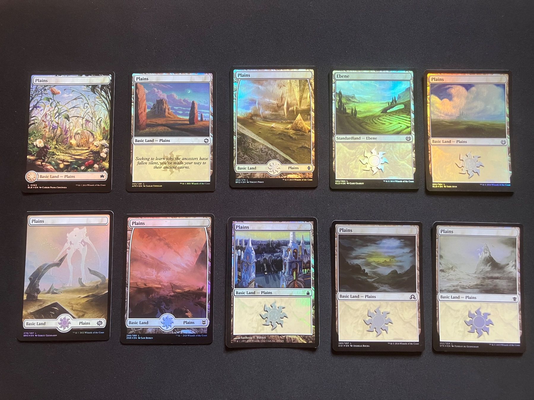 Cartoline: Magic The Gathering basic foil lands – Usato da luzern venduto da rammdave
