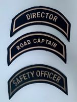 HARLEY DAVIDSON 3 X HOG Patchs  - Director, Road Captain usw