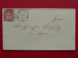 1878, Brief von OBERHOFEN b. THUN, Vollstempel auf Nr.38.