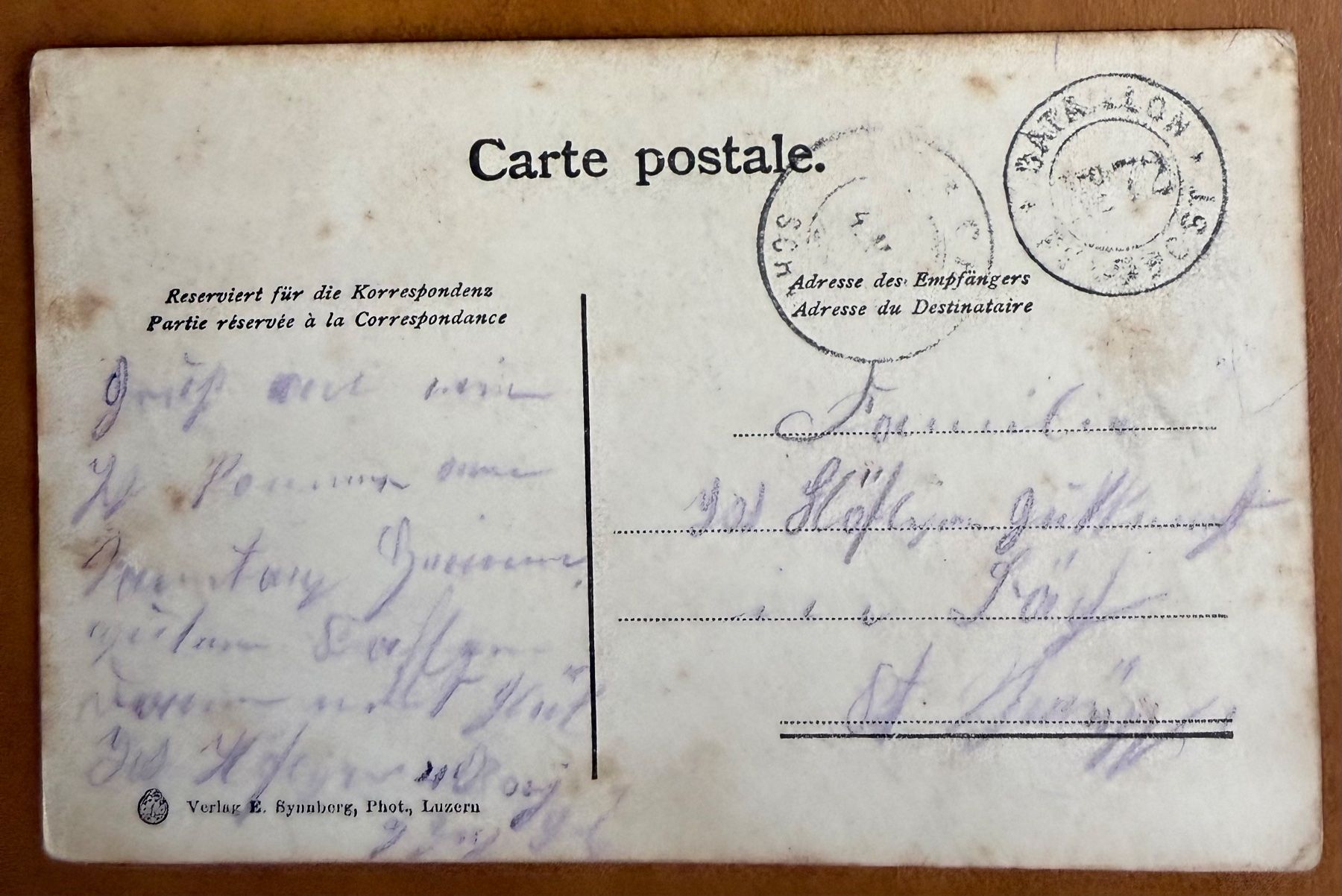 Ansichtskarten: Brunnen - von der Axenstrasse 1918 – Gebraucht aus Lutry von Ediego 1