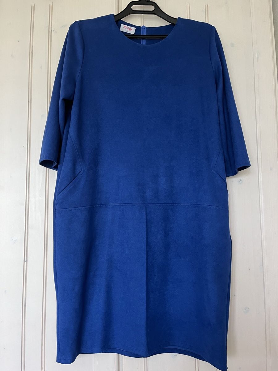 Vestiti: Adika Kleid, Gr 44, blau, Wildledereffekt – Usato da Uetikon am See venduto da erz13