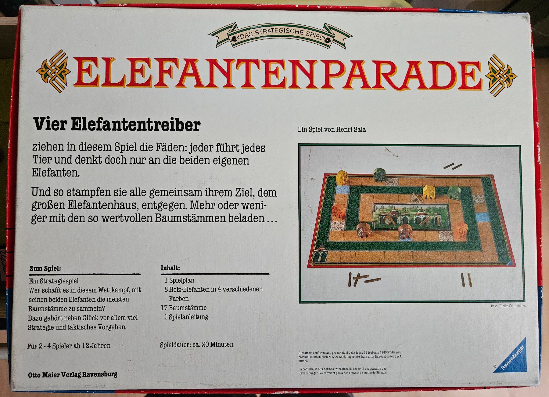 Ravensburger Giochi: Brettspiel Elefantenparade – Usato da Gossau SG venduto da tenerife11 1