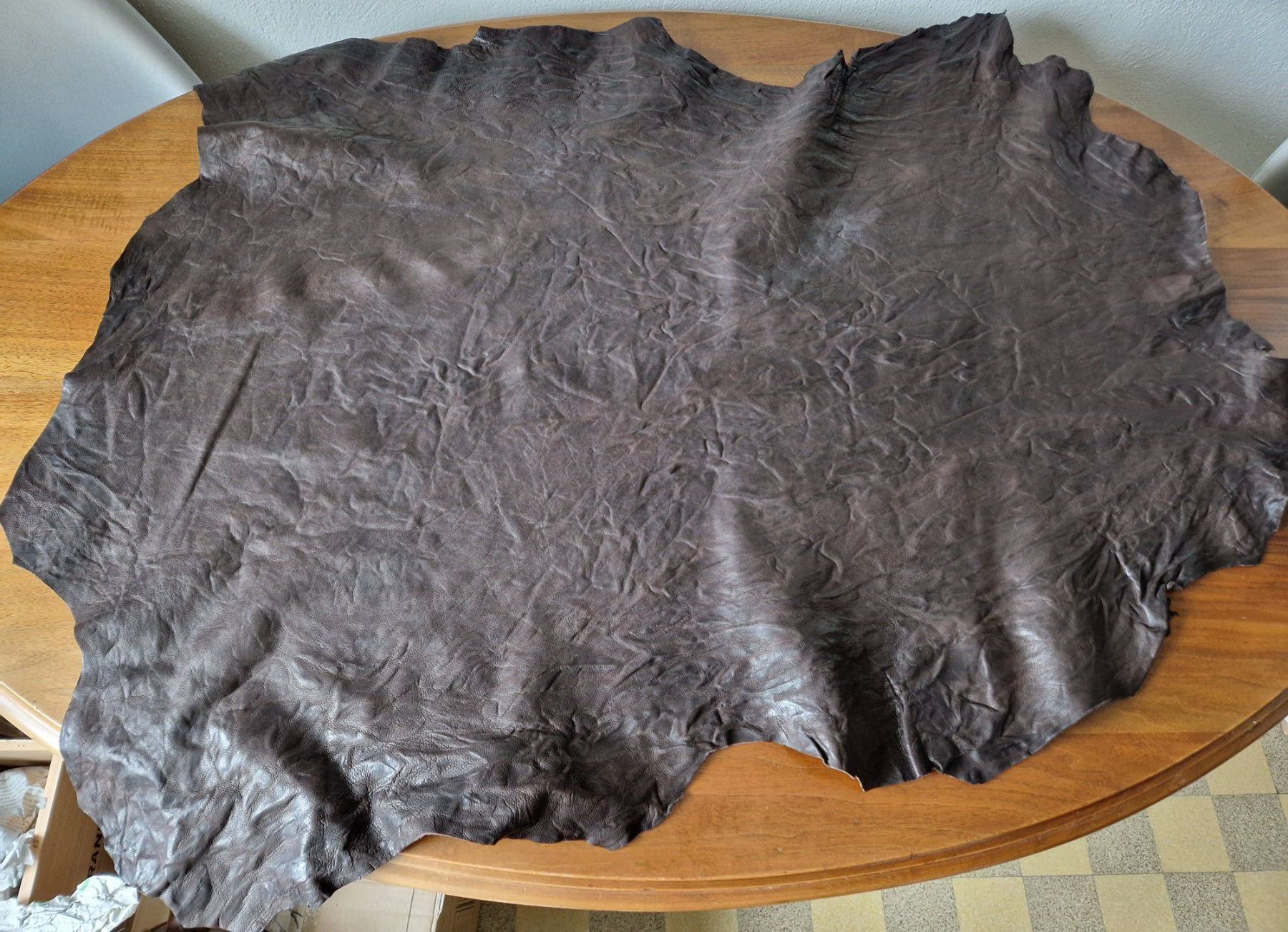 Tessuti: 3 Stück Leder – Nuovo (secondo la descrizione) da Bern venduto da Antikbatik 3