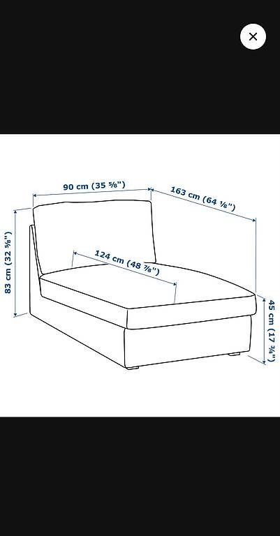 Divani: Recamiere Sofa IKEA "KIVIK" mit Bezug "Hillared" beige – Usato da Schindellegi venduto da chribella 2