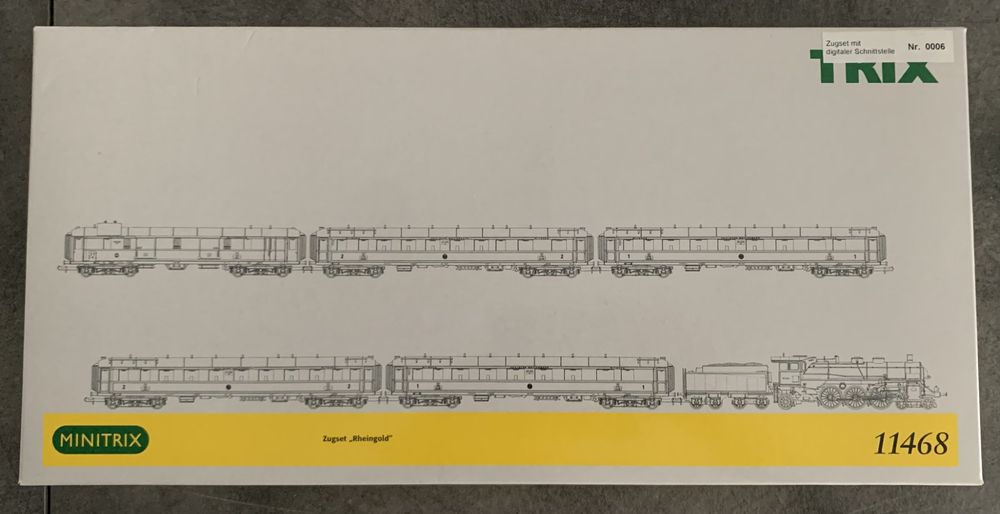 Rheingold Zugset Minitrix 11468, Mit Dampflok BR 18.4, (111) | Kaufen ...