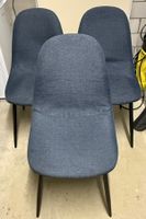 3 Stühle dunkelblau guter Zustand 45cm Sitzhöhe