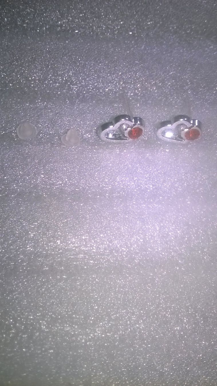 Orecchini pendenti & Orecchini a lobo: OHRRINGE MODESCHMUCK,,,SILBER FARBE,,MIT ORANGE KRISTALL – Nuovo (secondo la descrizione) da Basel venduto da bijoutrie_4 1