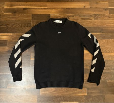 Off white Pullover Crewneck/Black Grösse M