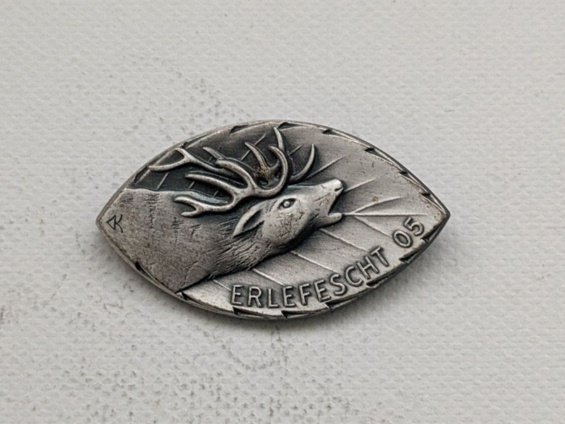 Placchette & Badge: Plakette Erlefescht 2005, Basel, silber – Usato da Liestal venduto da tonic
